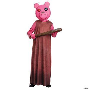 Piggy Youth sz L/G 10-12 Halloween Costume with Bat NEW